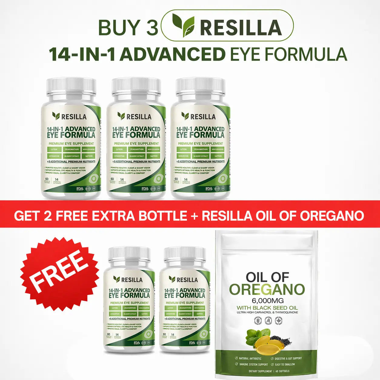 Resilla 14-in-1 Advanced Eye Formula